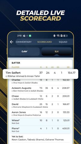 Cric Commentary — Live Line для Android — скриншот 3