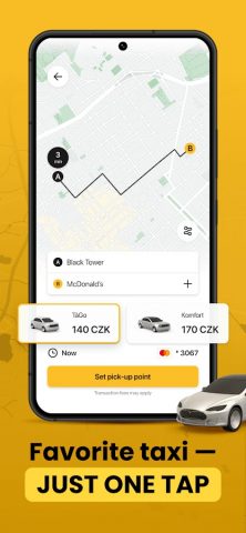 Czech Taxi: TáGo App для Android — скриншот 2