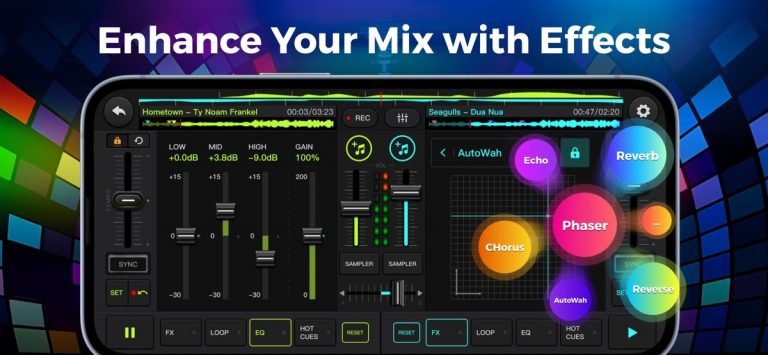 DJ музыкальный микшер: Rythmix для iOS — скриншот 3