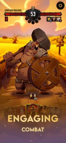 Dawncaster: Deckbuilding RPG для iOS — скриншот 2
