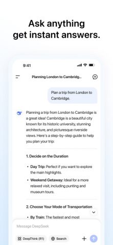 DeepSeek — AI Ассистент для iOS — скриншот 2