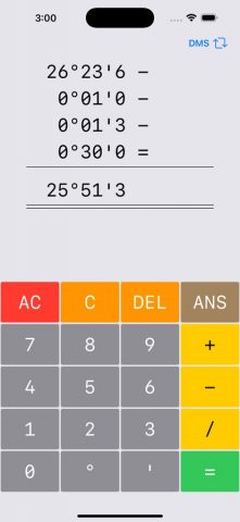 Degree Calculator для iOS — скриншот 2