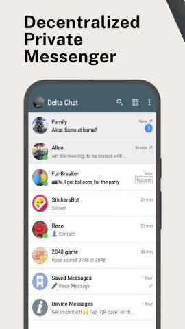 Delta Chat для Android — скриншот 1