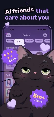 Dippy: Chat with AI characters — скриншот 1