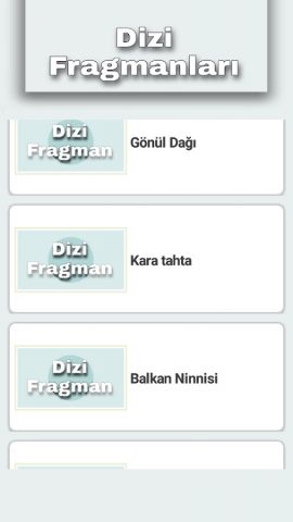 Dizi Fragmanları для Android — скриншот 2