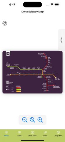 Doha Subway Map для iOS — скриншот 2
