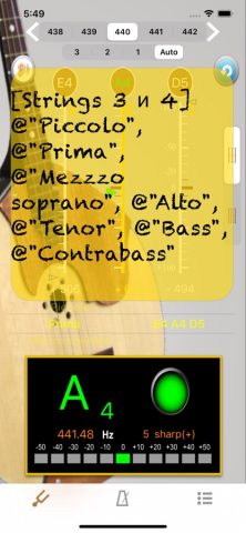 Домра Тюнер — Tuner for Domra для iOS — скриншот 4