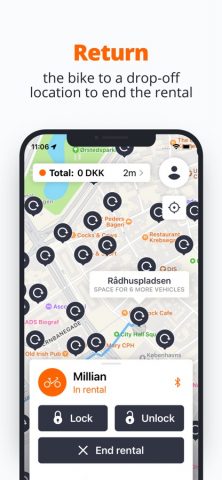 Donkey Republic для iOS — скриншот 4