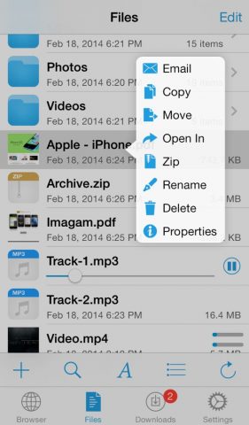DownloadMate — Music, Video, File Downloader & Manager для iOS — скриншот 1