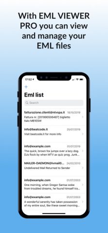 EML Viewer Pro EML file reader для iOS — скриншот 1