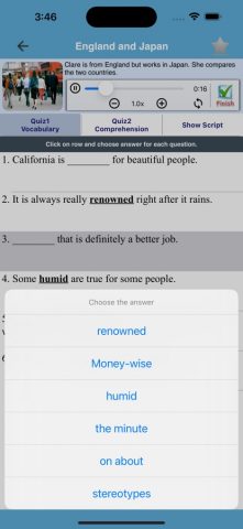 ESL Listening Practice для iOS — скриншот 4