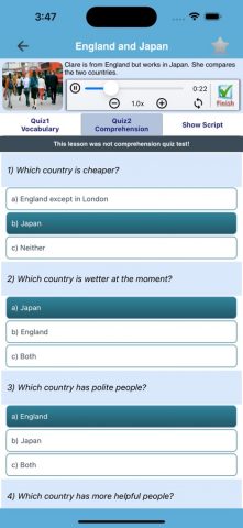 ESL Listening Practice для iOS — скриншот 5