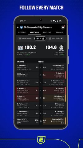 ESPN Fantasy Sports для Android — скриншот 1