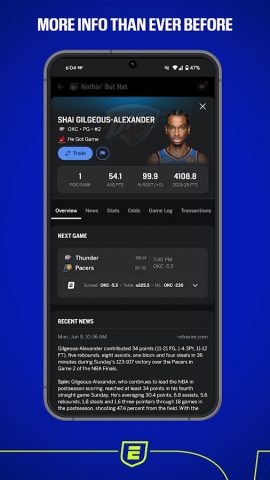 ESPN Fantasy Sports для Android — скриншот 5