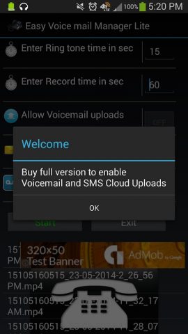 Easy Voicemail для Android — скриншот 1