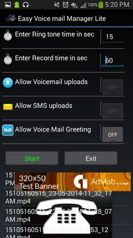 Easy Voicemail для Android — скриншот 2
