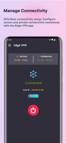 Edge VPN : Fast and Reliable для Android — скриншот 3