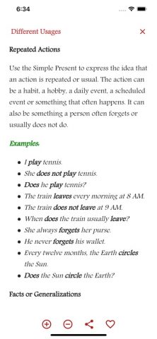 English Tenses Book для iOS — скриншот 2