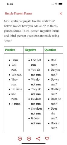 English Tenses Book для iOS — скриншот 3