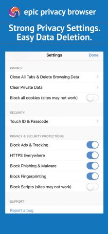 Epic Privacy Browser (w/ VPN) для iOS — скриншот 4