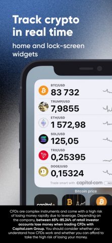 Ethereum & Crypto Price Widget для iOS — скриншот 1