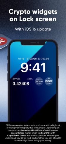 Ethereum & Crypto Price Widget для iOS — скриншот 3