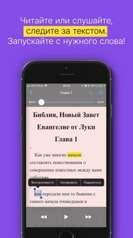 Евангелие от Луки для iOS — скриншот 2