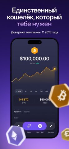 Exodus: биткоин криптокошелек — скриншот 2