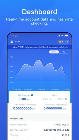F2Pool для Android — скриншот 2