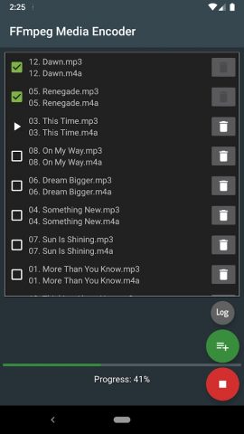 FFmpeg Медиа-кодер для Android — скриншот 2