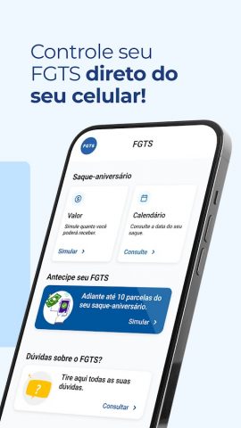 FGTS | Saque e Calendário 2026 для Android — скриншот 1