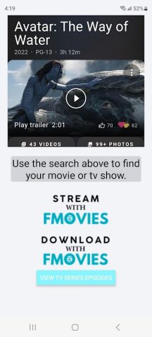 FMovies для Android — скриншот 2