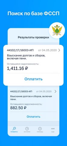 ФССП России: проверка и оплата для iOS — скриншот 4