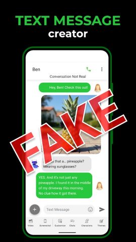 Fake Chat Text Message Creator для Android — скриншот 1
