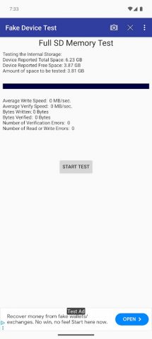 Fake Device Test для Android — скриншот 5