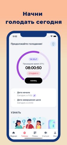 Fasted — трекер голодания для iOS — скриншот 2