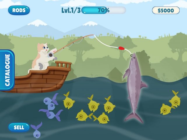 Fish Catching — Cat Fish Game для Android — скриншот 5