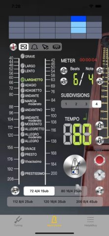 Флейта Тюнер для iOS — скриншот 2