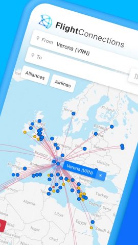 FlightConnections для Android — скриншот 1