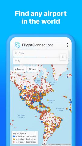 FlightConnections для Android — скриншот 3