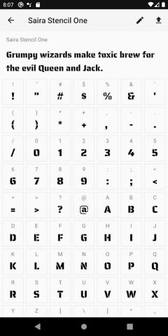 Fontasy — Google Fonts Browser для Android — скриншот 3