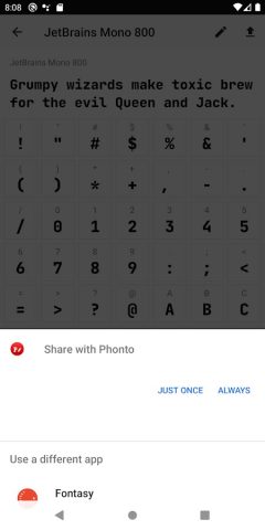 Fontasy — Google Fonts Browser для Android — скриншот 5