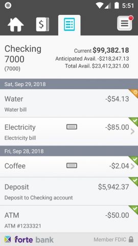 Forte Bank Biz Mobile Banking для Android — скриншот 5