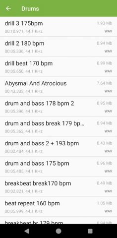 Free Sounds — Samples & Loops для Android — скриншот 3