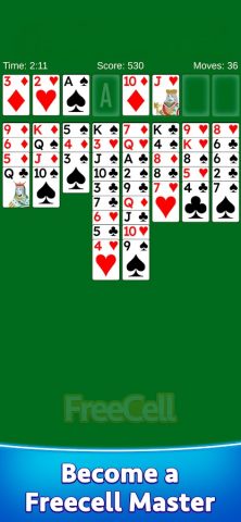 FreeCell Solitaire для Android — скриншот 3