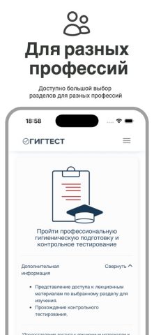 ГИГТЕСТ для iOS — скриншот 3