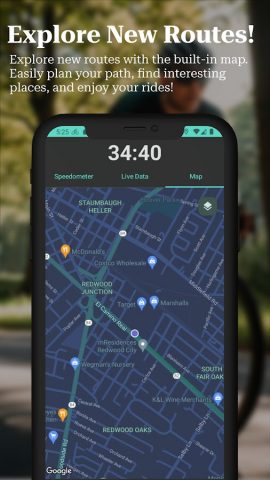 GPS Велокомпьютер для Android — скриншот 4
