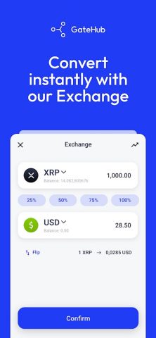 GateHub Wallet для Android — скриншот 2