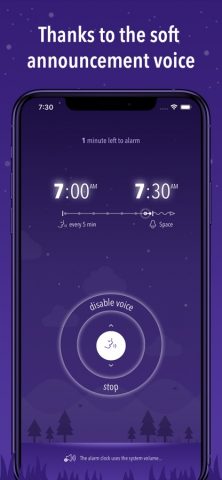 Gentle Talking Alarm Clock для iOS — скриншот 3