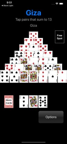 Giza Solitaire для iOS — скриншот 2